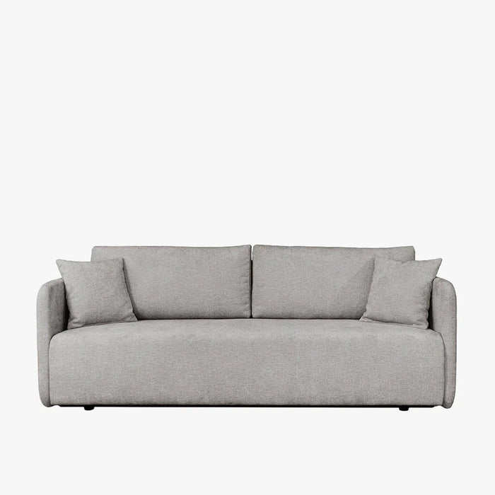 CELSY Canapé 3 places convertible avec coffre en tissu gris