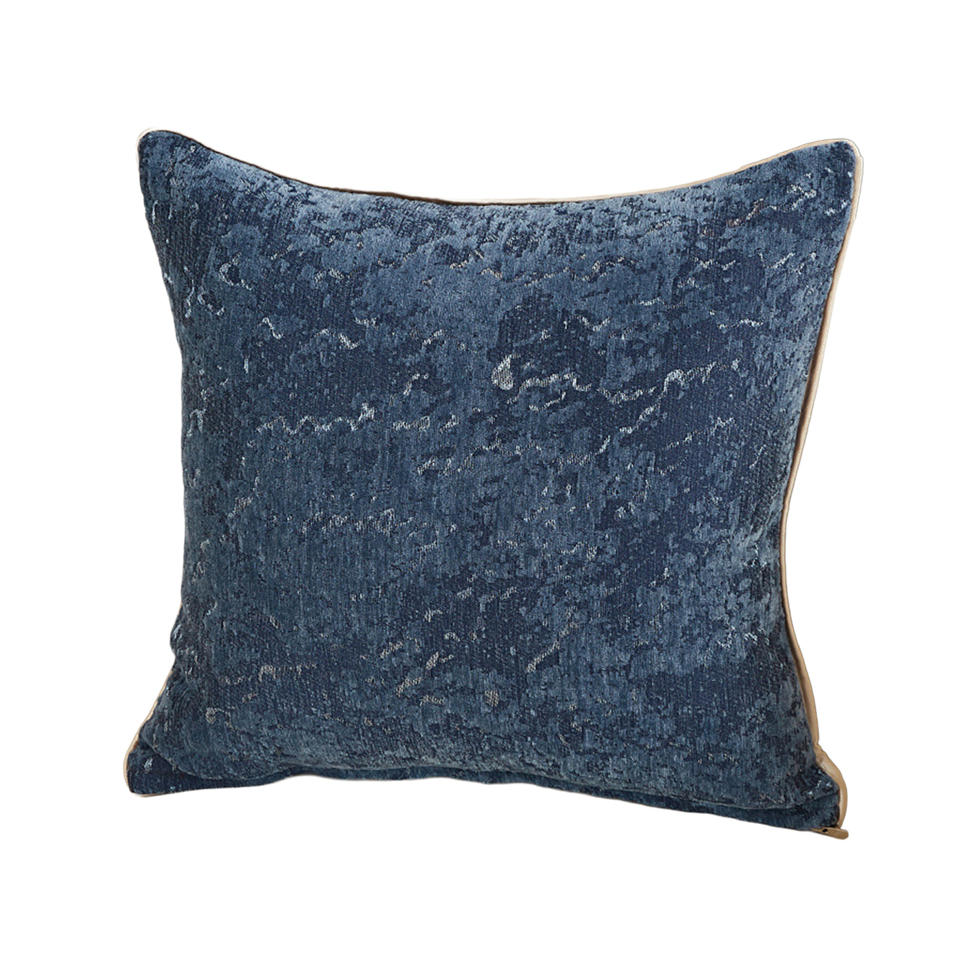 CEOLIA Coussin carré en tissu bleu 45x45 cm