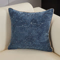 CEOLIA Coussin carré en tissu bleu 45x45 cm