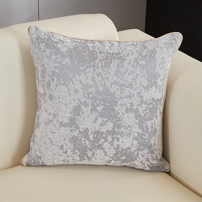 CEOLIA Coussin carré en tissu gris 45x45 cm – Coussins Mobilier Deco