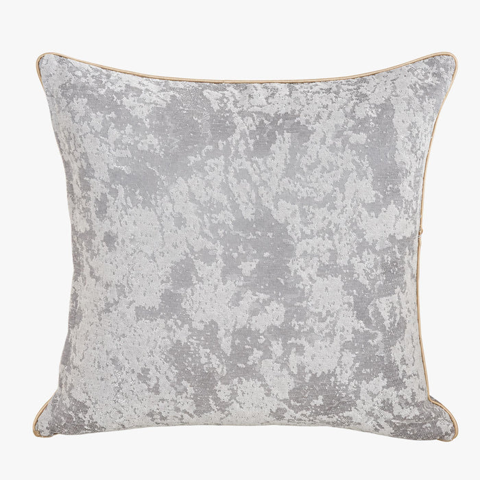 CEOLIA Coussin carré en tissu gris 45x45 cm – Coussins – vue 2