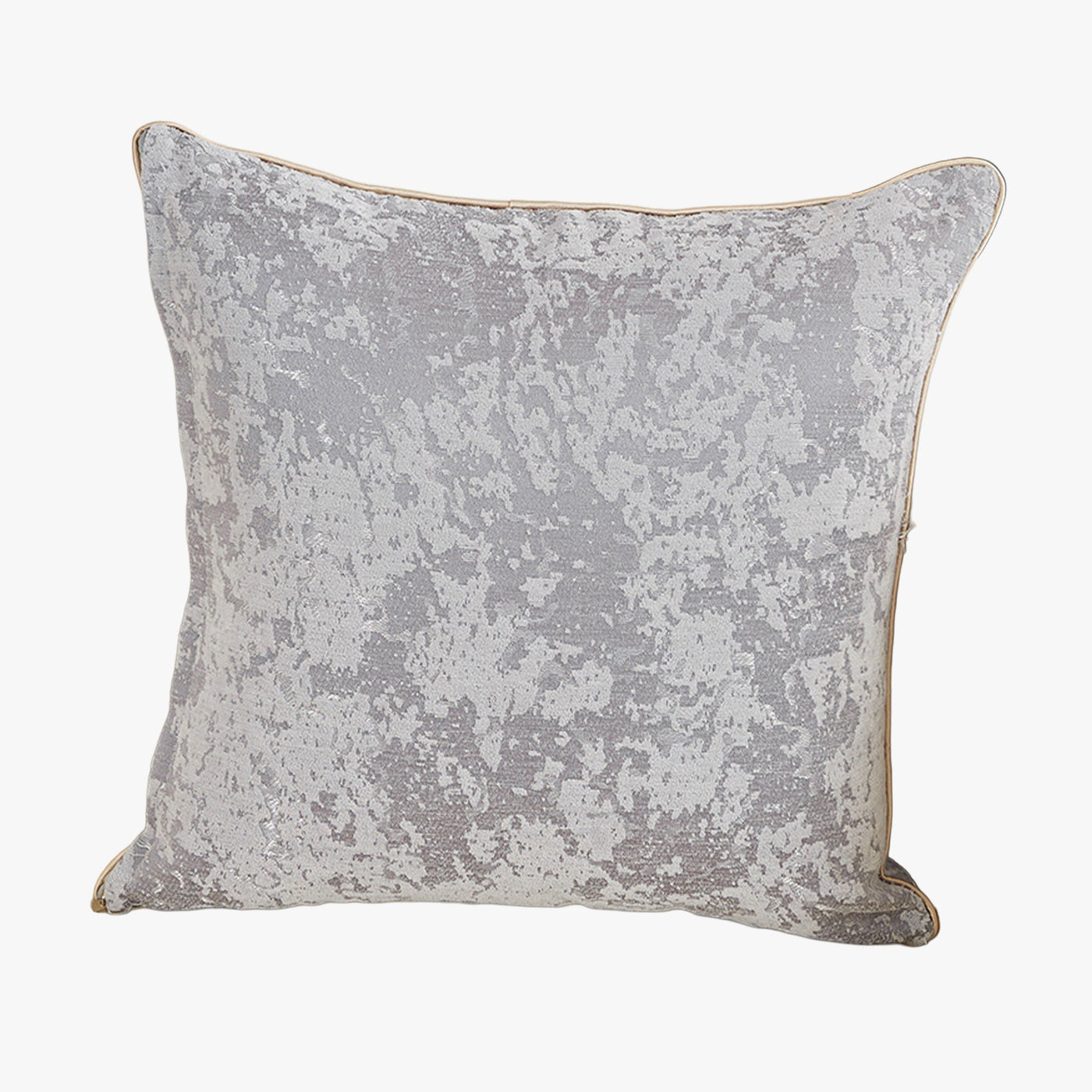 CEOLIA Coussin carré en tissu gris 45x45 cm - Coussins - Mobilier Deco