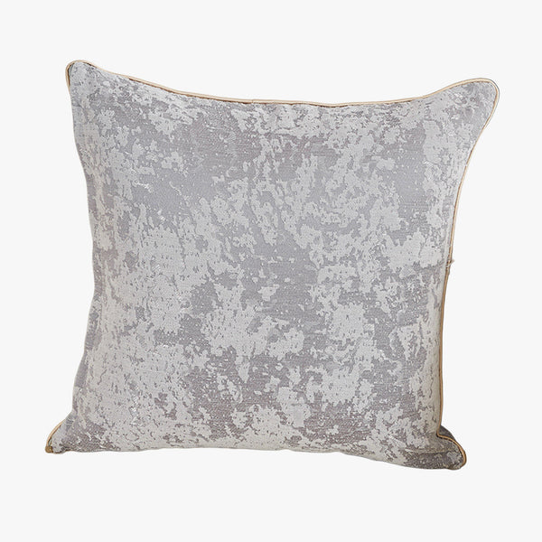 CEOLIA Coussin carré en tissu gris 45x45 cm