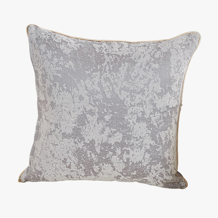 CEOLIA Coussin carré en tissu gris 45x45 cm