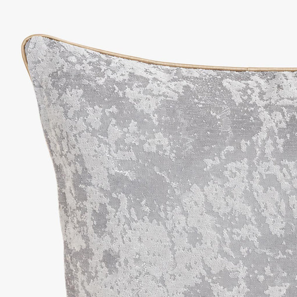 CEOLIA Coussin carré en tissu gris 45x45 cm