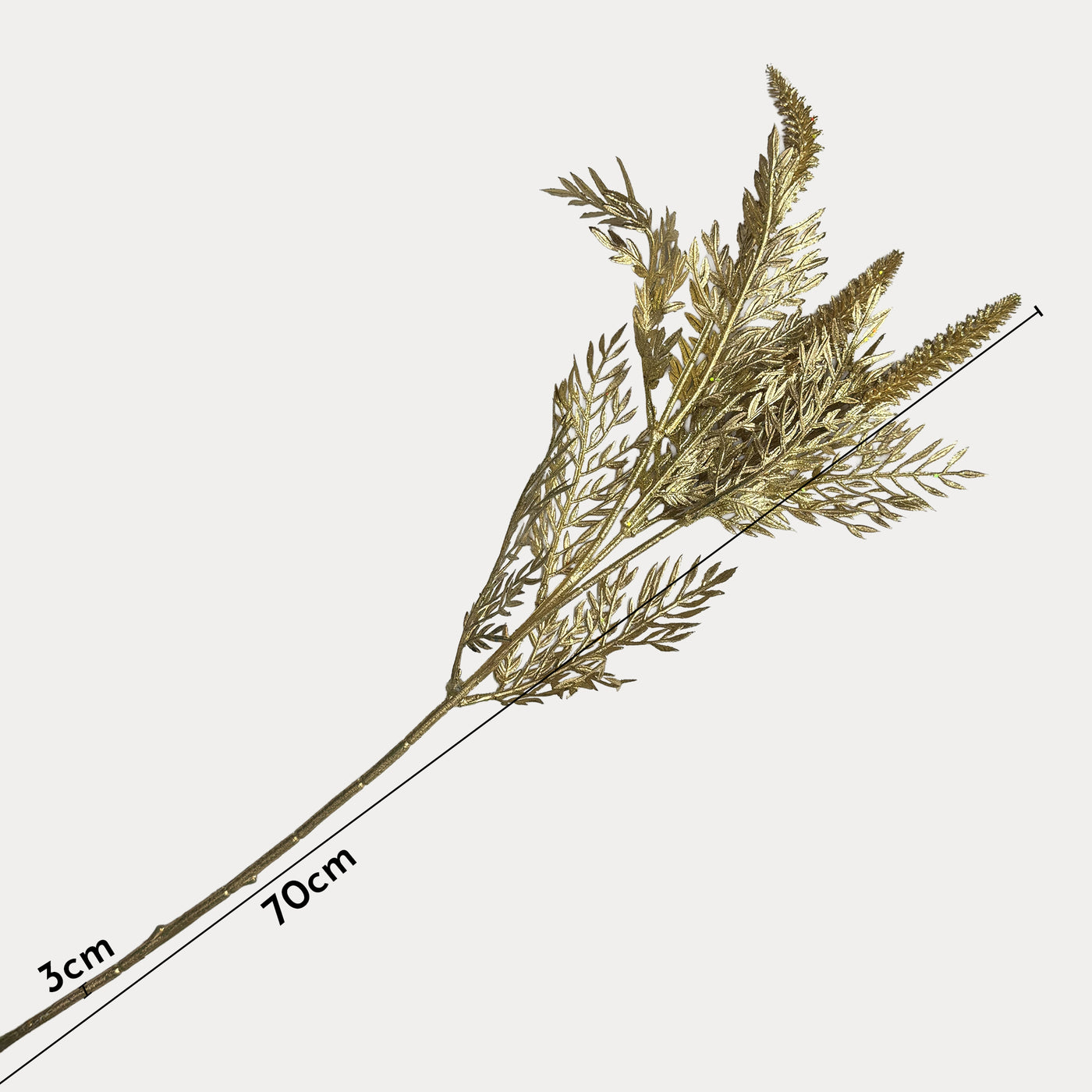 CESAR Branche florale artificielle doré - 70 cm