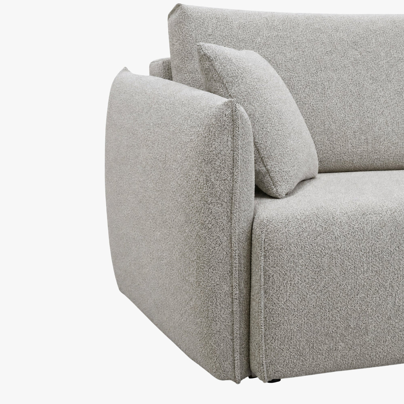 DAYLA Canapé 3 places convertible en tissu beige - Canapés convertibles - Mobilier Deco