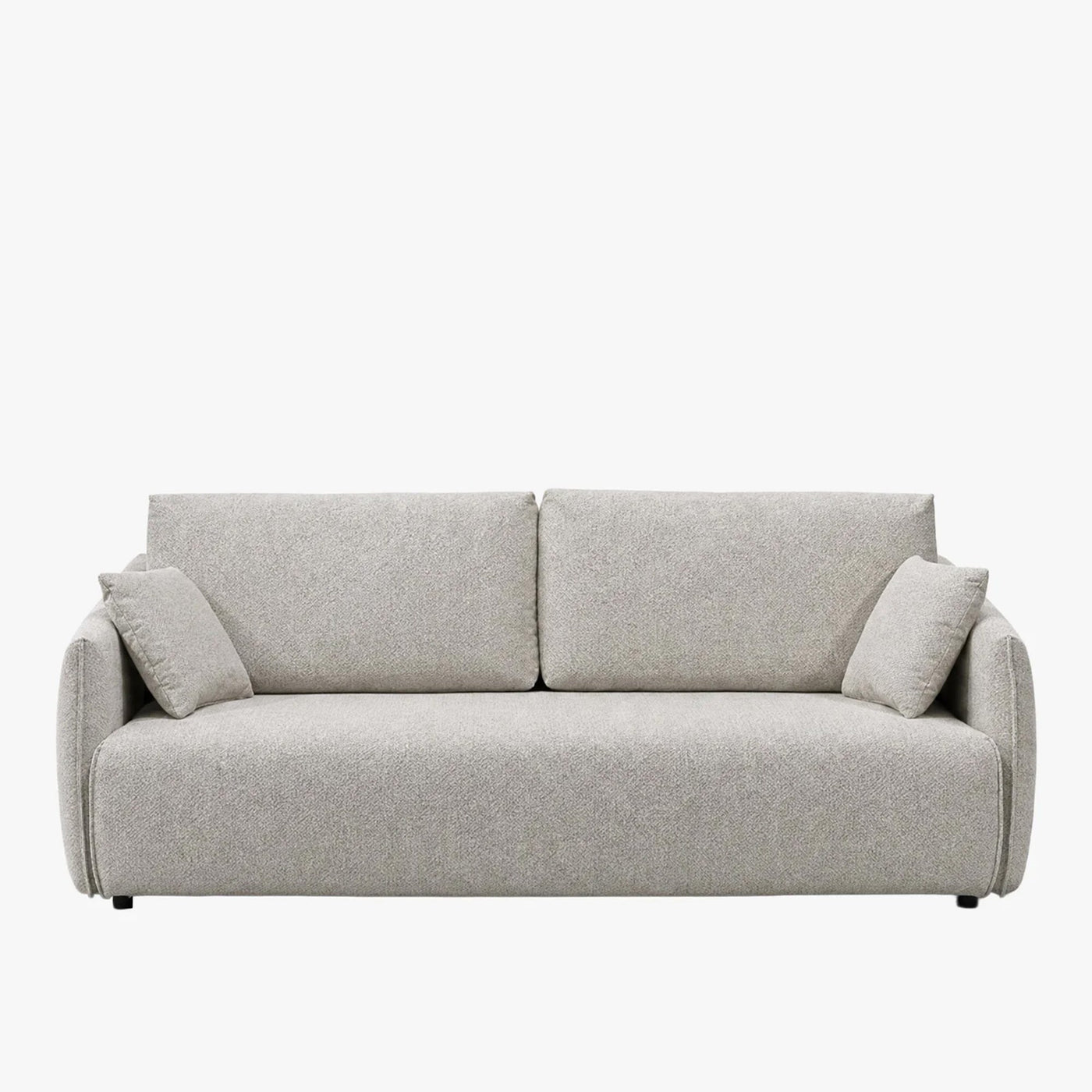 DAYLA Canapé 3 places convertible en tissu beige - Canapés convertibles - Mobilier Deco