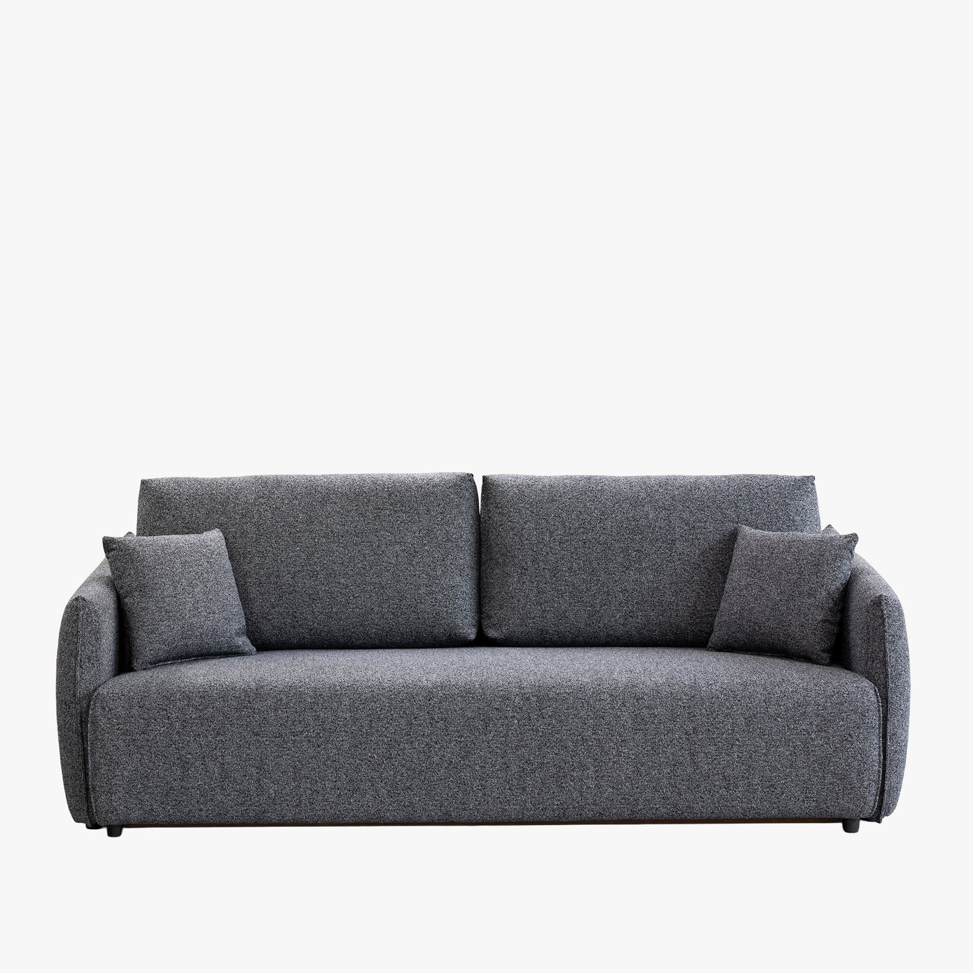 DAYLA Canapé 3 places convertible en tissu bleu - Canapé d'angle convertible - Mobilier Deco