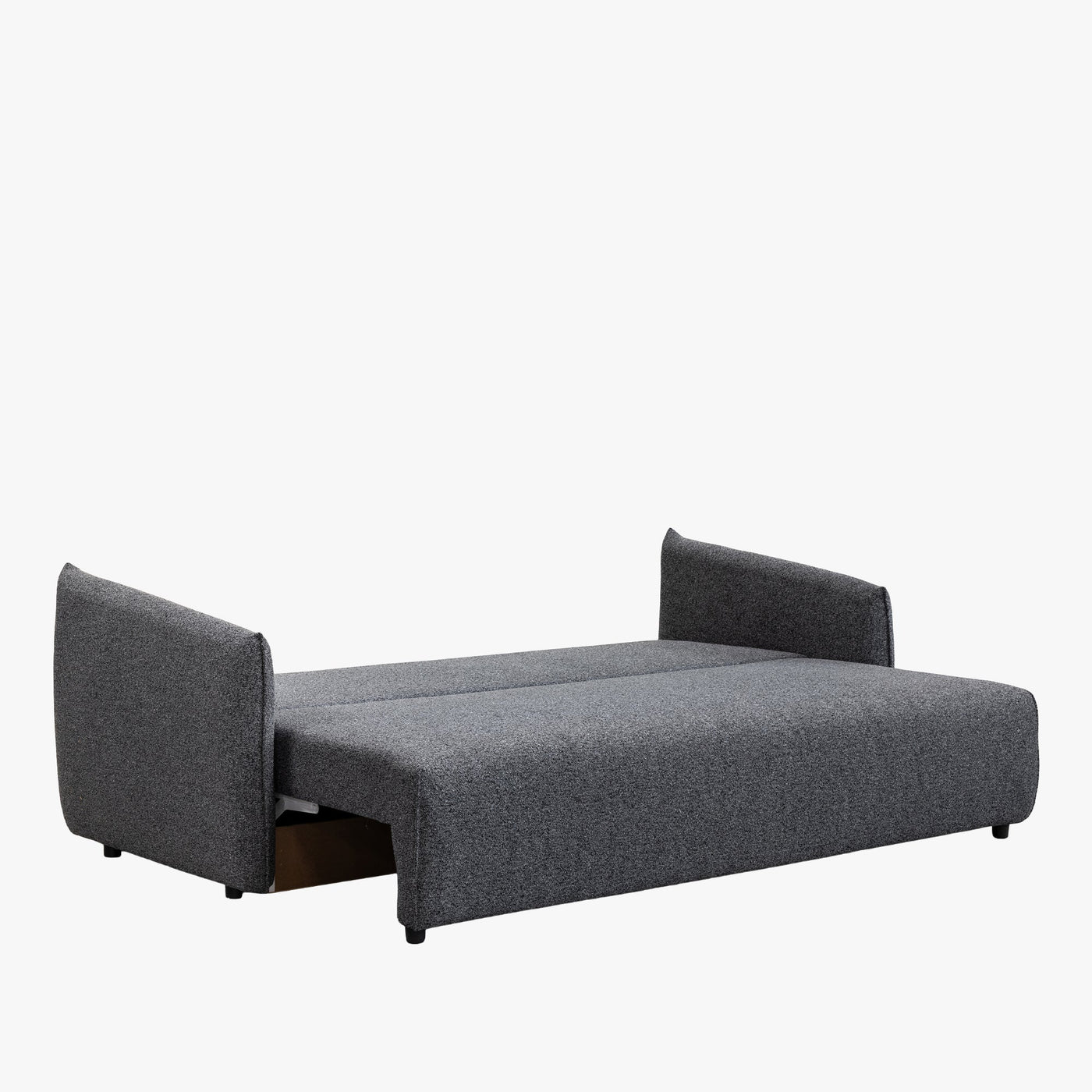 DAYLA Canapé 3 places convertible en tissu bleu - Canapé d'angle convertible - Mobilier Deco