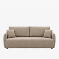 DAYLA Canapé 3 places convertible en tissu taupe