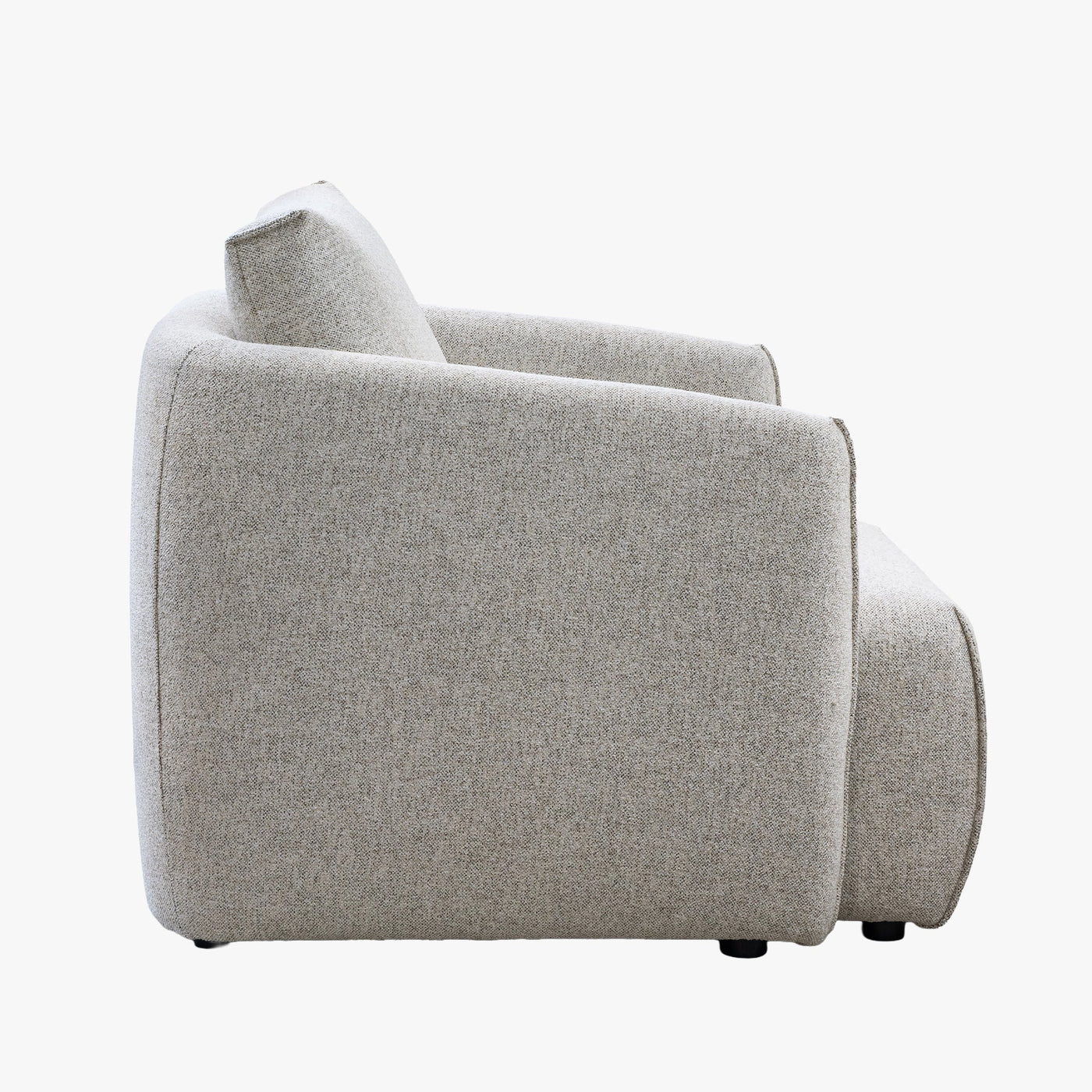 DAYLA Fauteuil en tissu beige - Fauteuils - Mobilier Deco