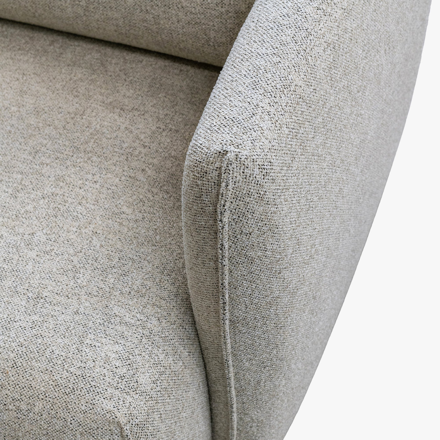 DAYLA Fauteuil en tissu beige - Fauteuils - Mobilier Deco