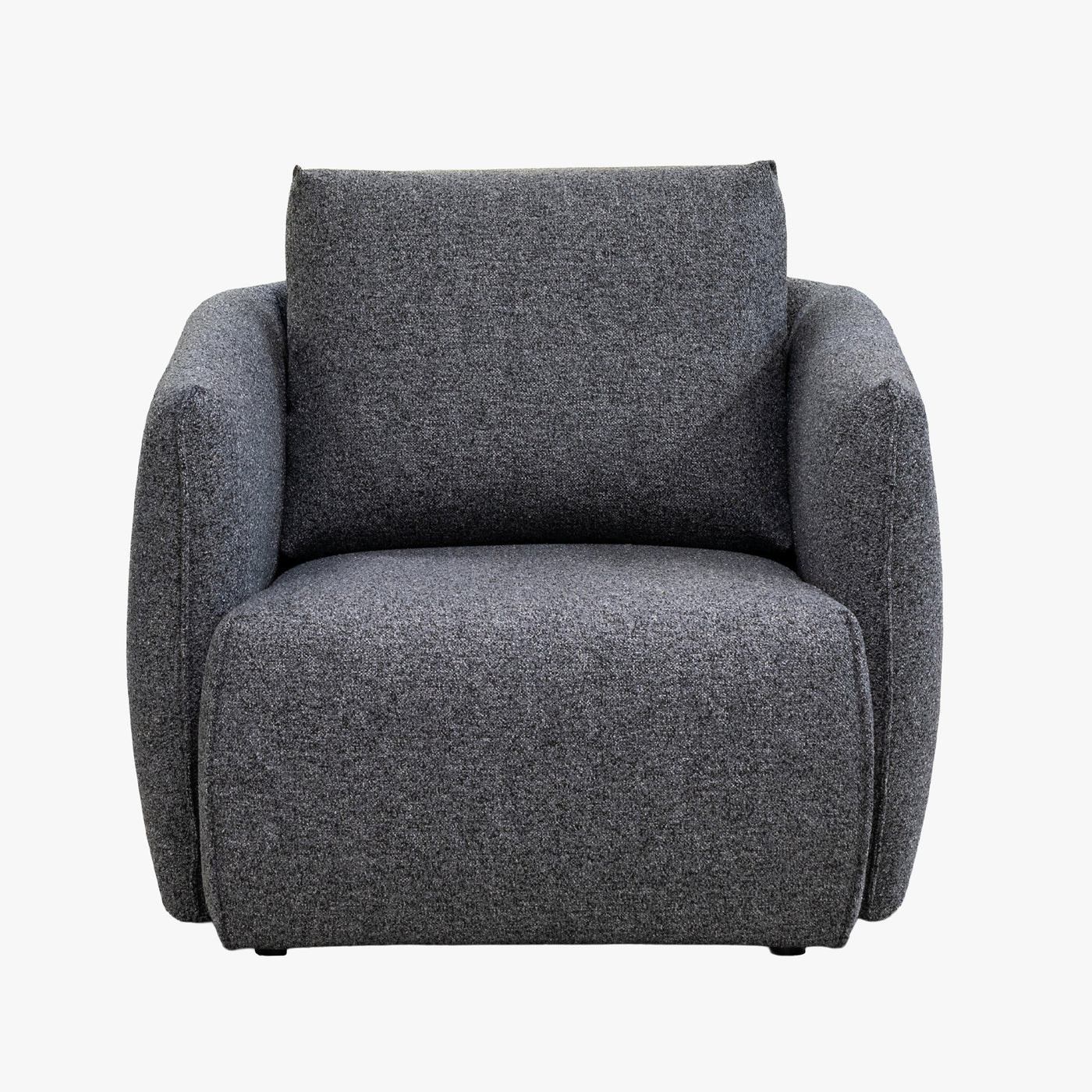 DAYLA Fauteuil en tissu bleu - Fauteuils - Mobilier Deco