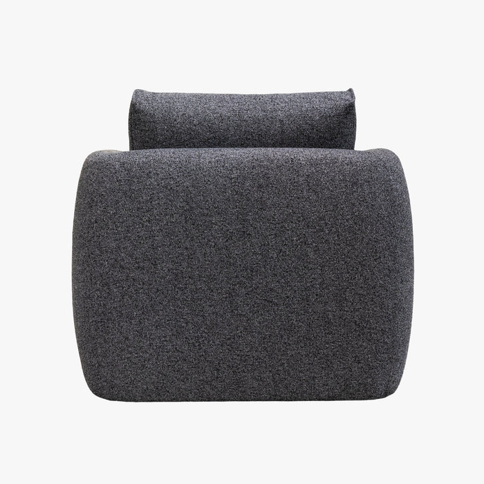 DAYLA Fauteuil en tissu bleu