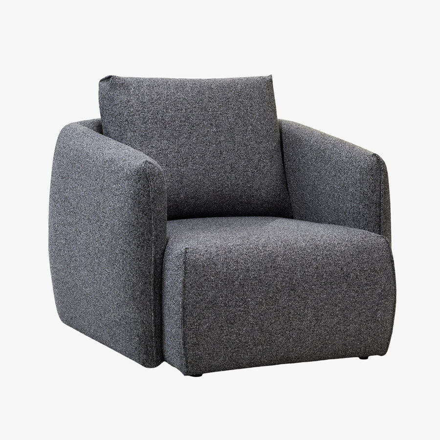 DAYLA Fauteuil en tissu bleu — aperçu vidéo
