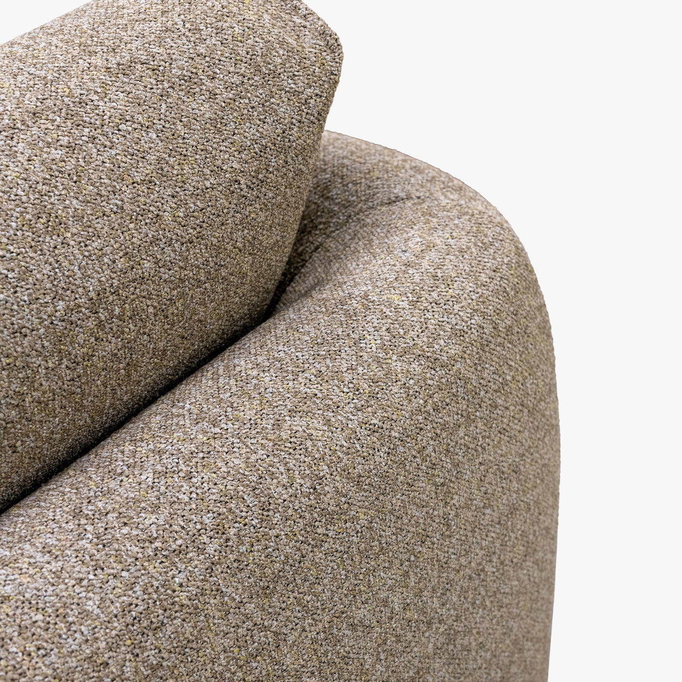 DAYLA Fauteuil en tissu taupe - Fauteuils - Mobilier Deco