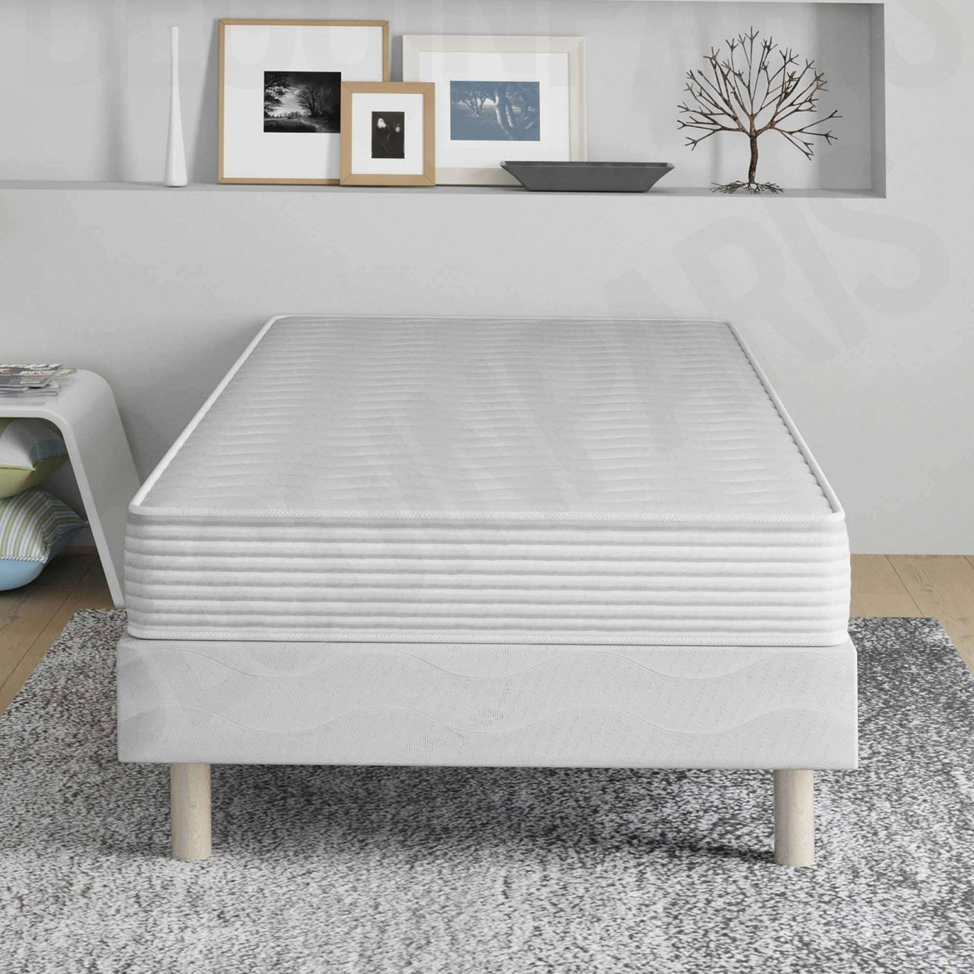 DODO SINGLE H15 Ensemble sommier+matelas 15 cm 90x190