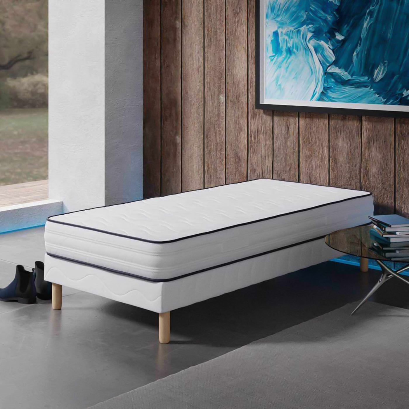 DODO SINGLE H20 Ensemble sommier+matelas 20 cm 90x190
