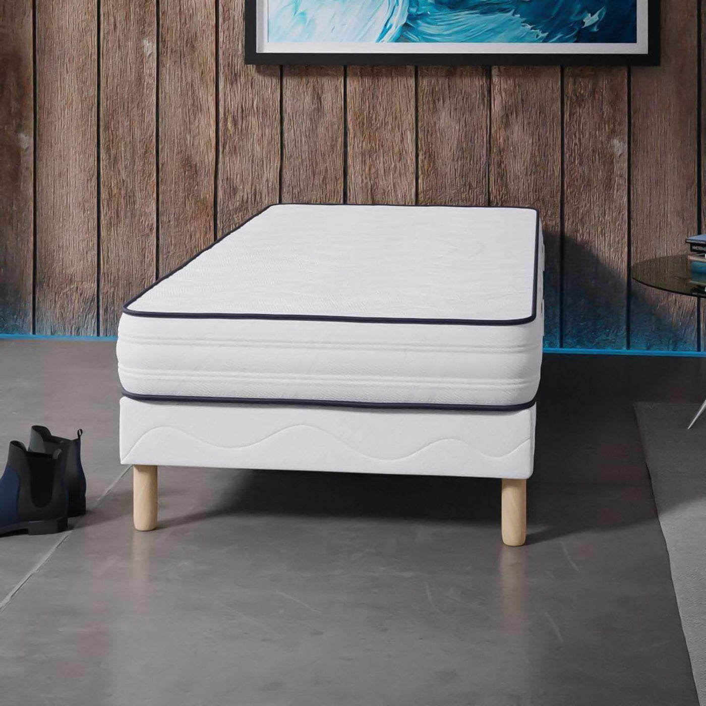 DODO SINGLE H20 Ensemble sommier+matelas 20 cm 90x190