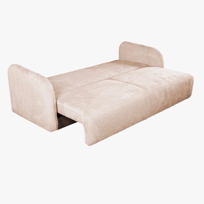DRIXY Canapé 3 places convertible avec coffre en tissu beige