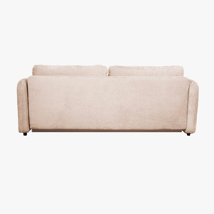 DRIXY Canapé 3 places convertible avec coffre en tissu beige