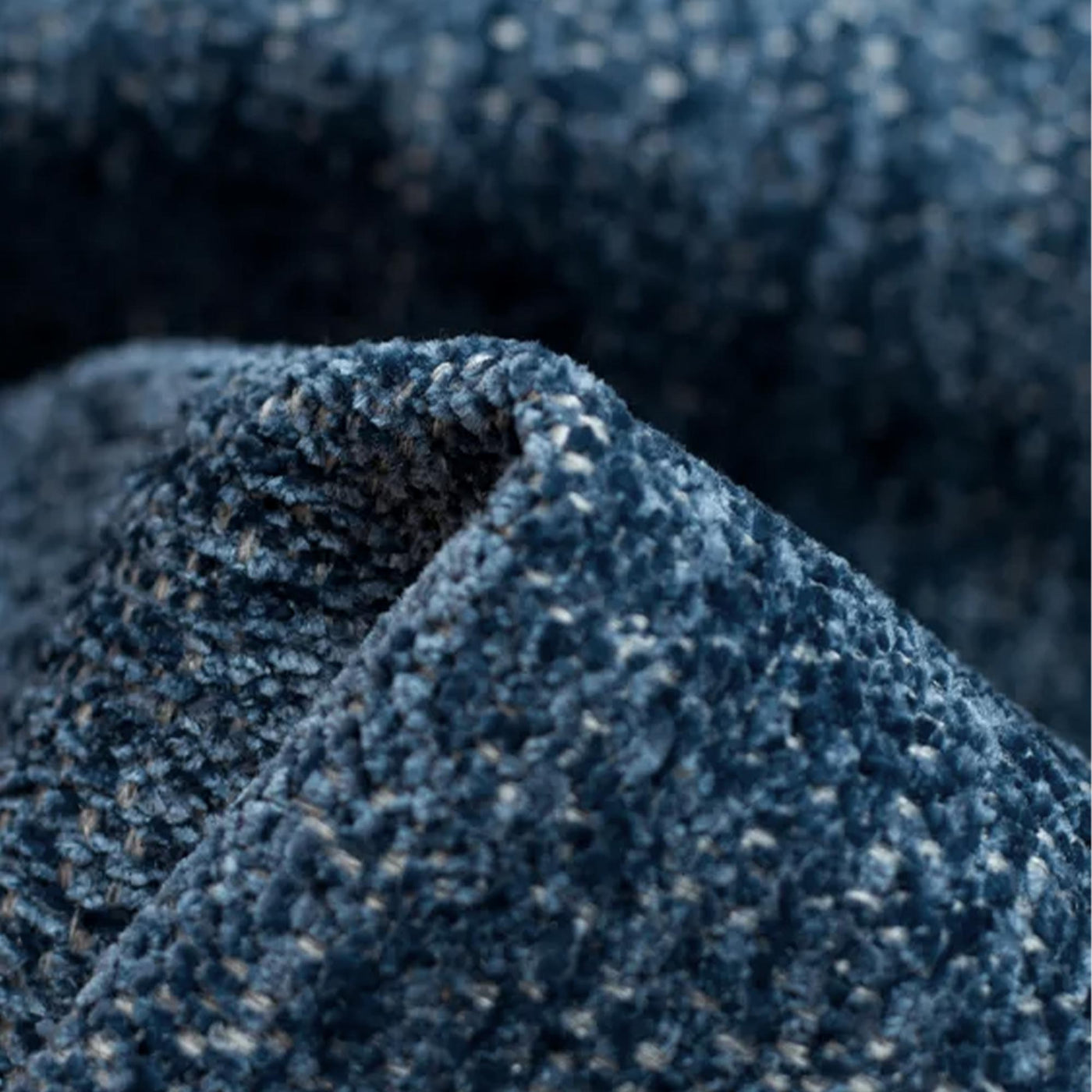 DRIXY Canapé 3 places convertible avec coffre en tissu bleu foncé