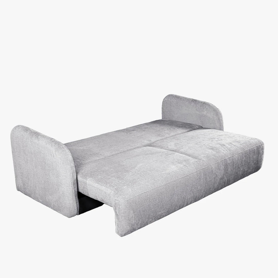 DRIXY Canapé 3 places convertible avec coffre en tissu gris — aperçu vidéo