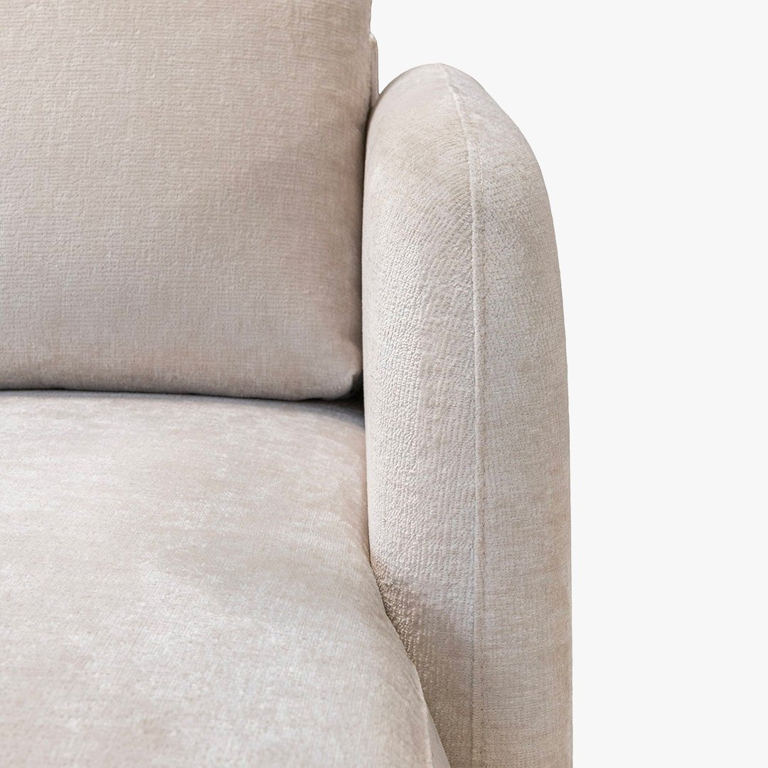 DRIXY Canapé d'angle convertible avec coffre en tissu beige - Angle droit - Canapé d'angle convertible - Mobilier Deco