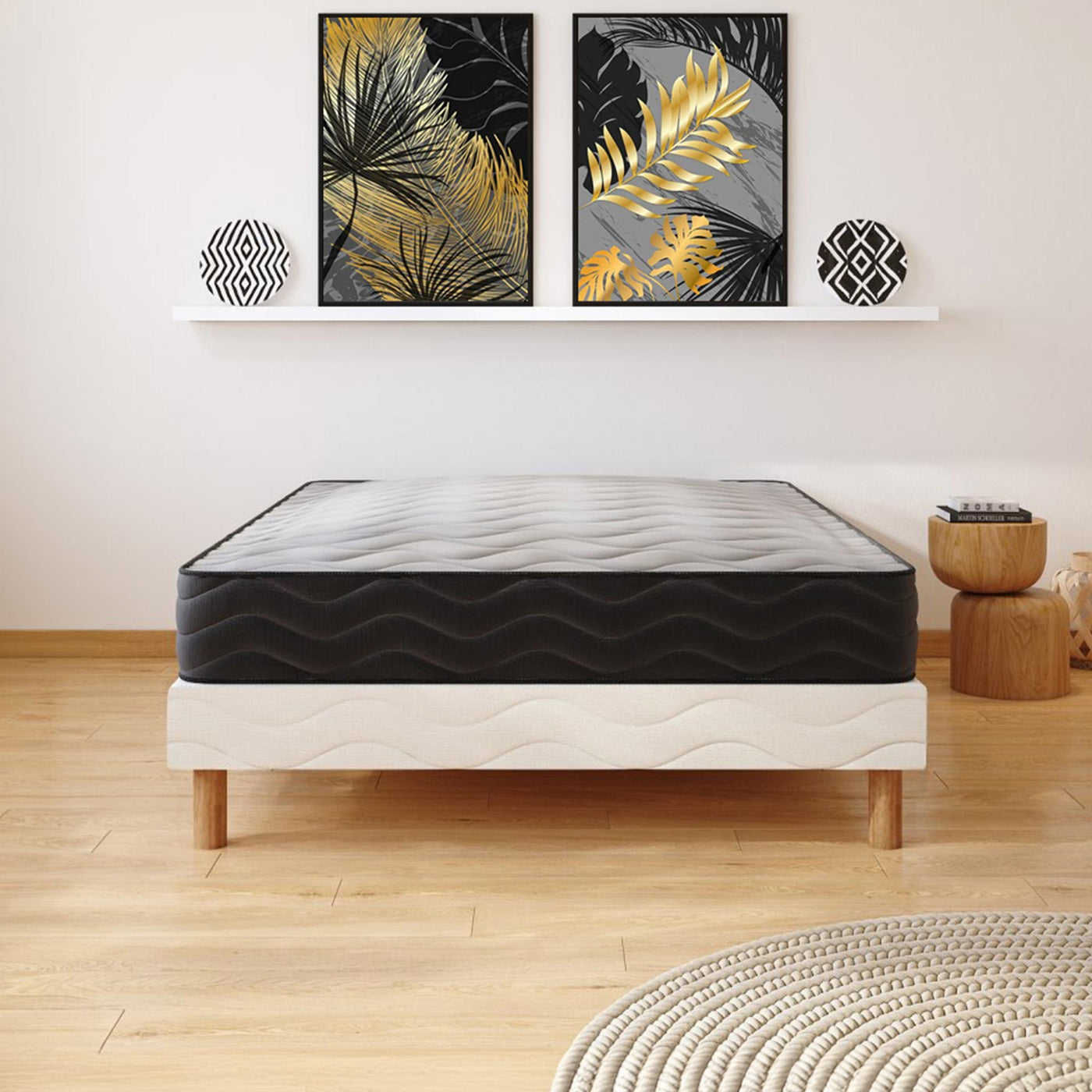 EDEN Ensemble sommier + matelas 20 cm 140x190