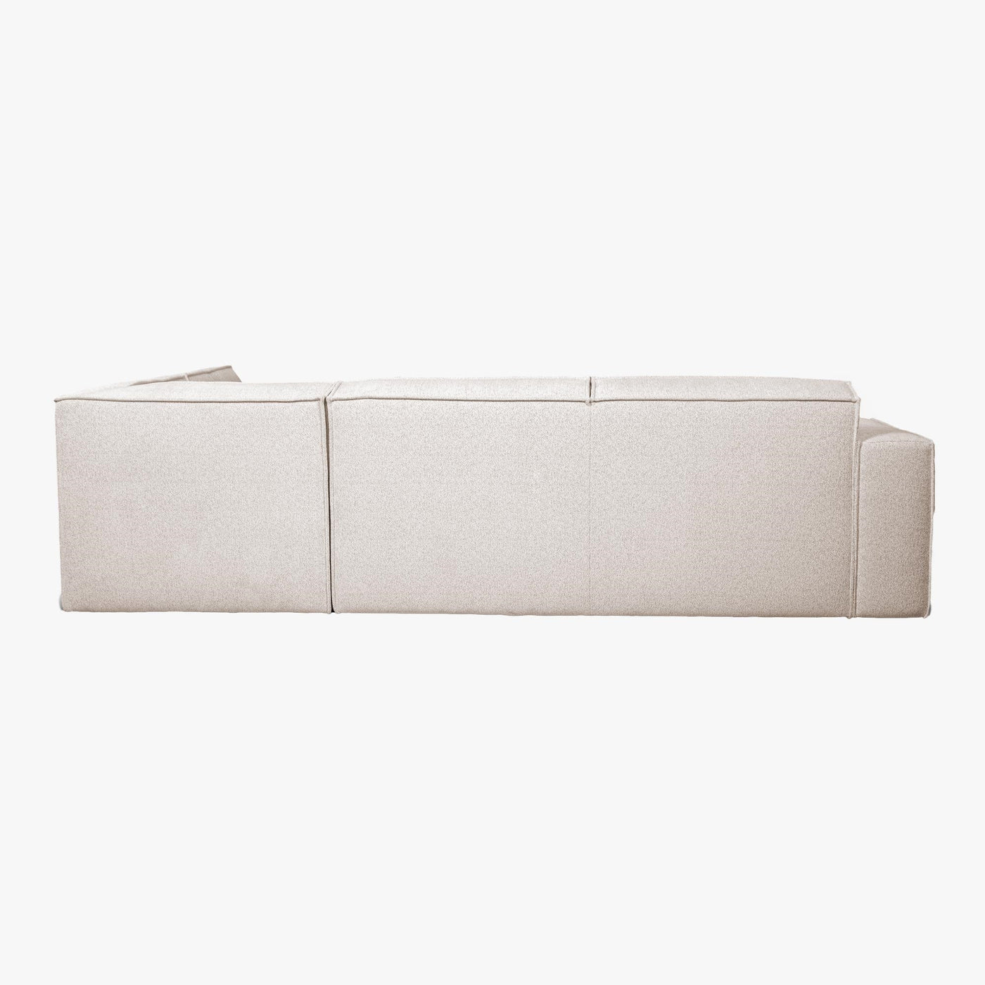 ELIA Canapé d'angle en tissu beige - Angle droit - Canapés d'angle - Mobilier Deco