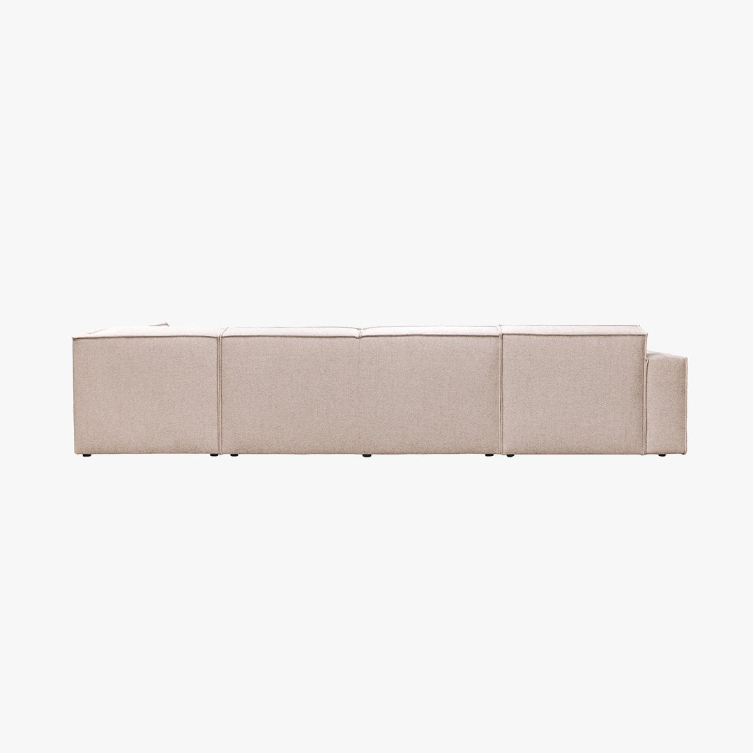 ELIA XL Canapé panoramique en tissu beige - Angle gauche - Canapés panoramiques - Mobilier Deco
