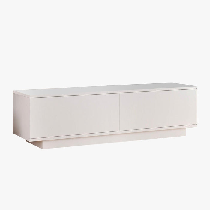 ELONIE Meuble TV 2 portes blanc