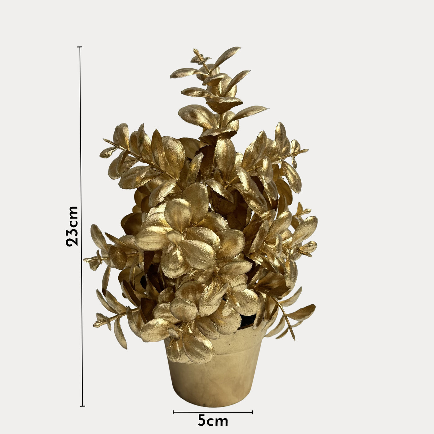 EROS Plante artificielle doré en pot - 25 cm
