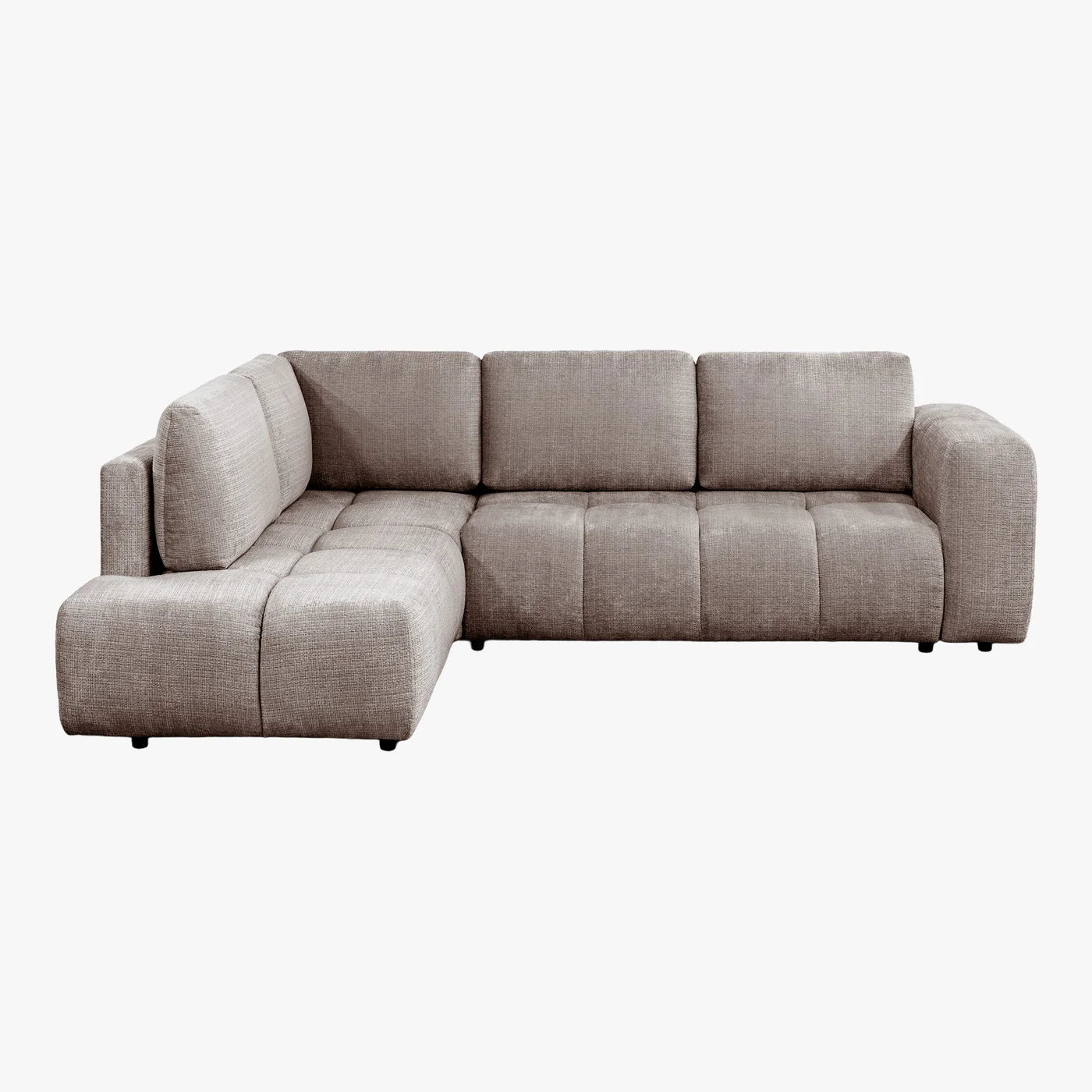 FANY - Canapés d'angle convertibles en tissu angle droit ou gauche