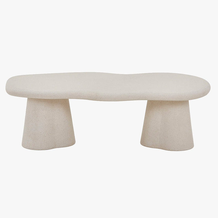 FARO Table basse couleur ciment 130 cm
