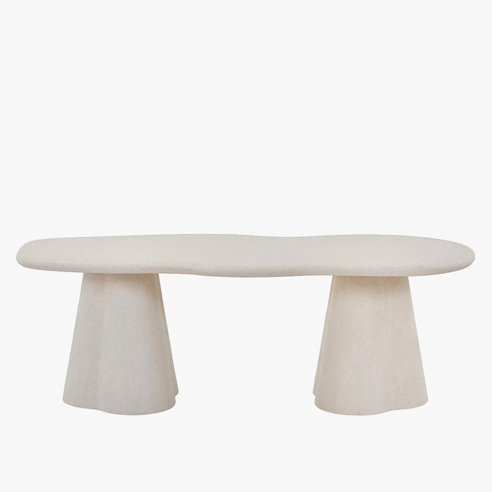 FARO XL Table à manger couleur ciment 220 cm – Table à manger – vue 2