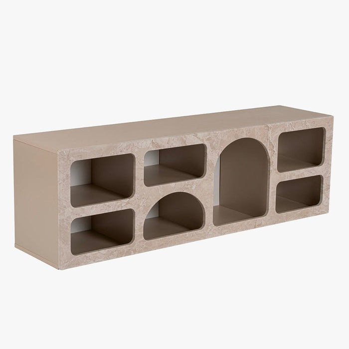 FIANA Meuble TV 7 niches beige