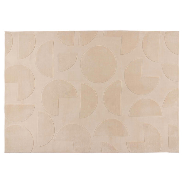FOCUS Tapis en tissu doux à motif beige - 160x230 cm
