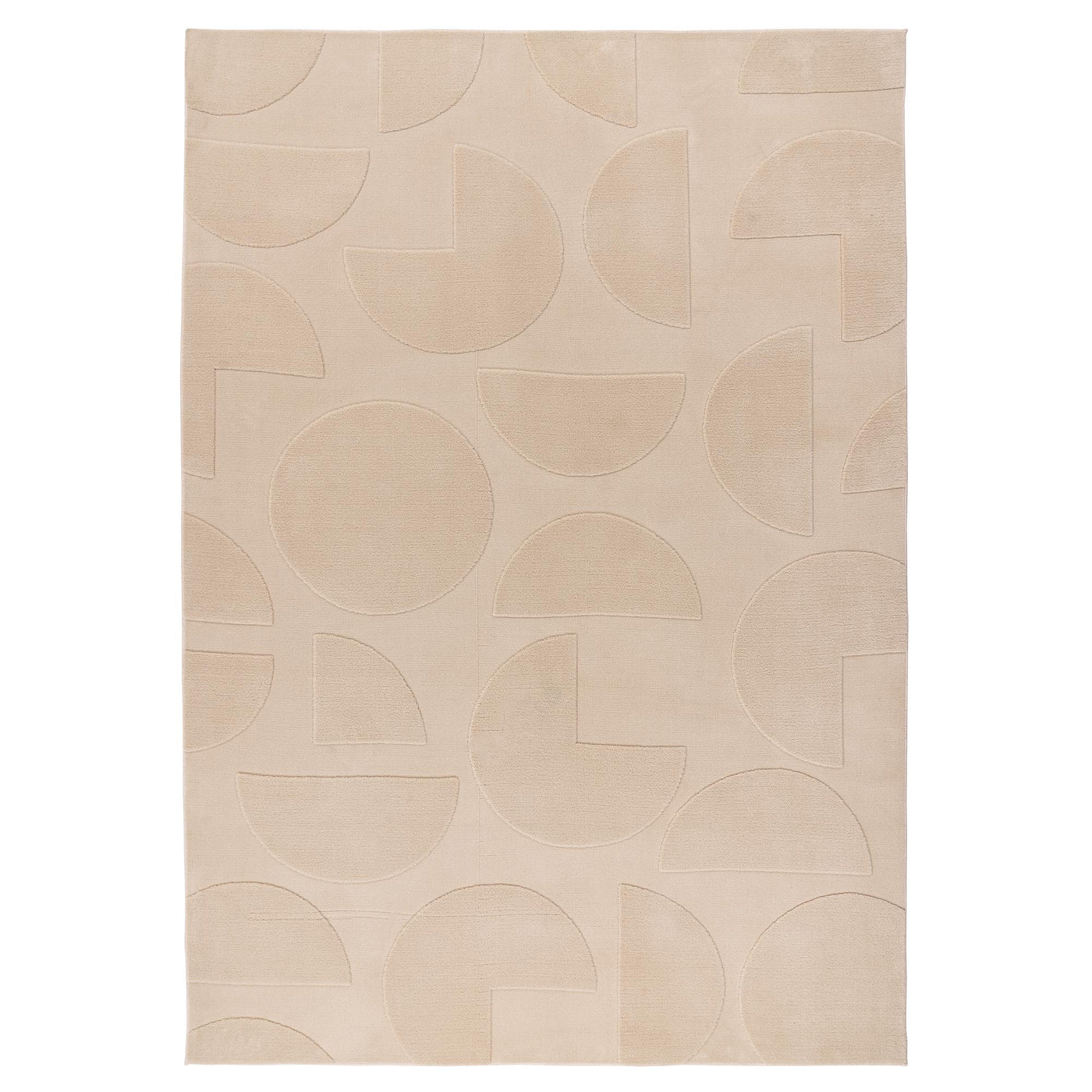 FOCUS Tapis en tissu doux à motif beige - 160x230 cm