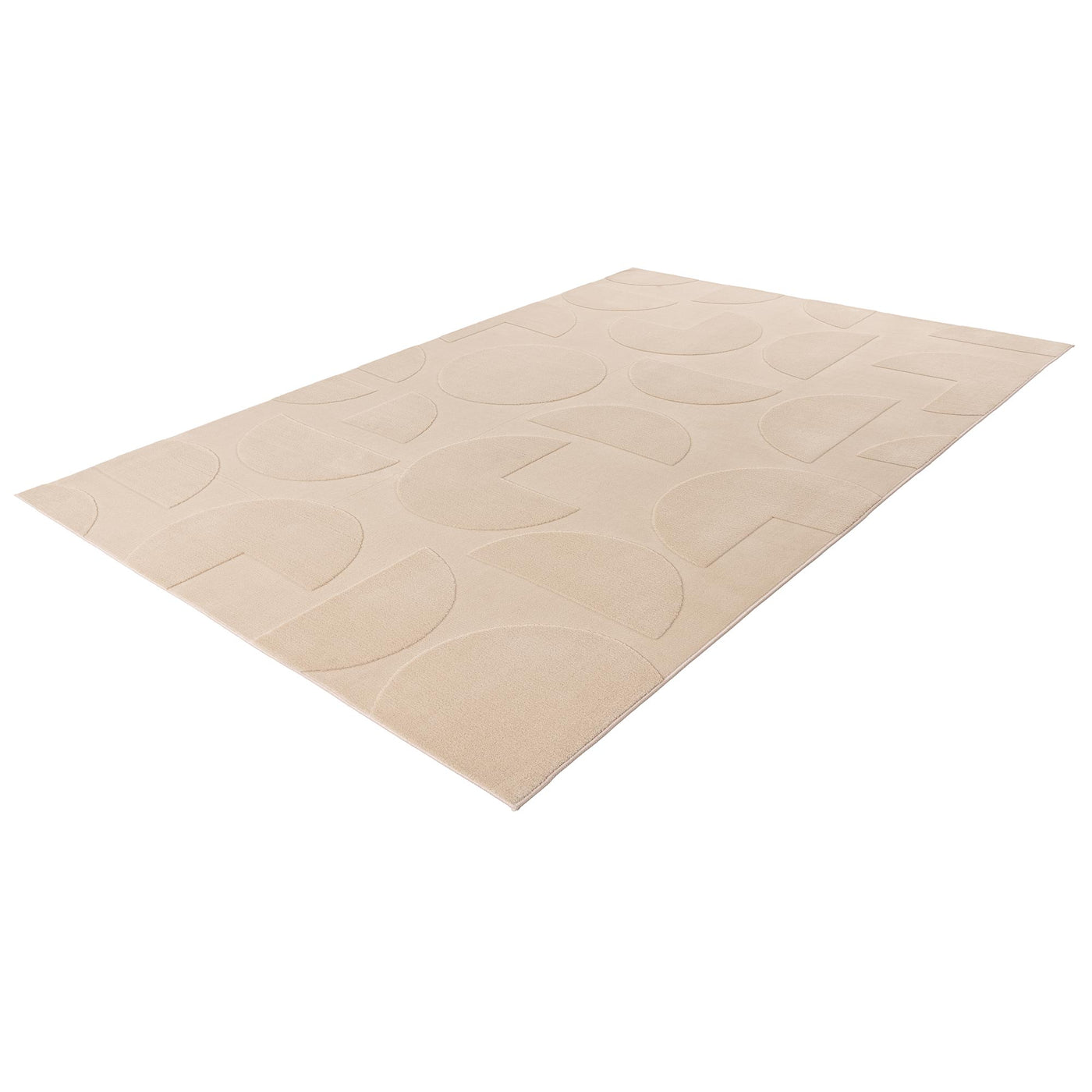 FOCUS Tapis en tissu doux à motif beige - 160x230 cm