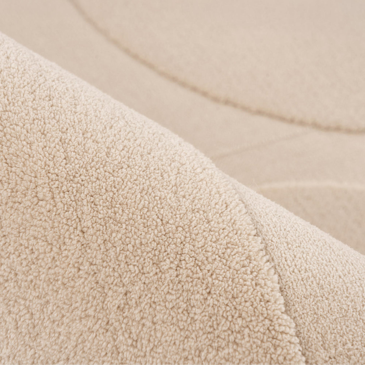 FOCUS Tapis en tissu doux à motif beige - 160x230 cm