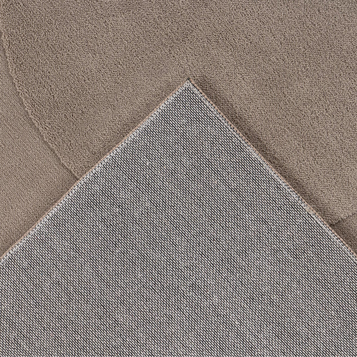 FOCUS Tapis en tissu doux à motif taupe - 160x230 cm
