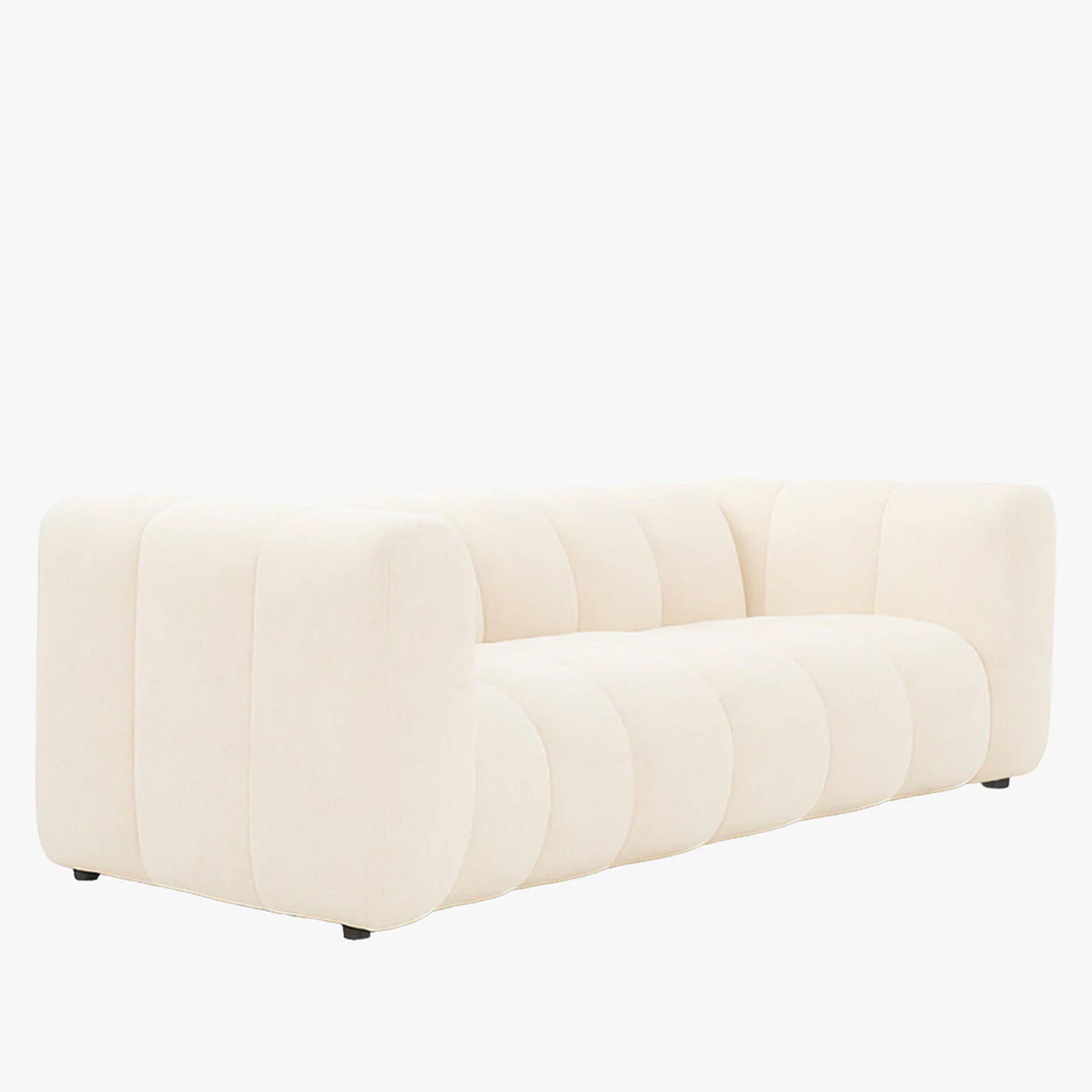GABY Canapé 3 places en tissu beige