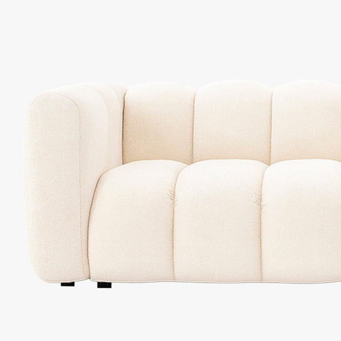 GABY Canapé 3 places en tissu beige