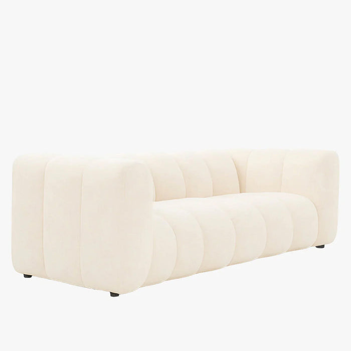 GABY Canapé 3 places en tissu beige