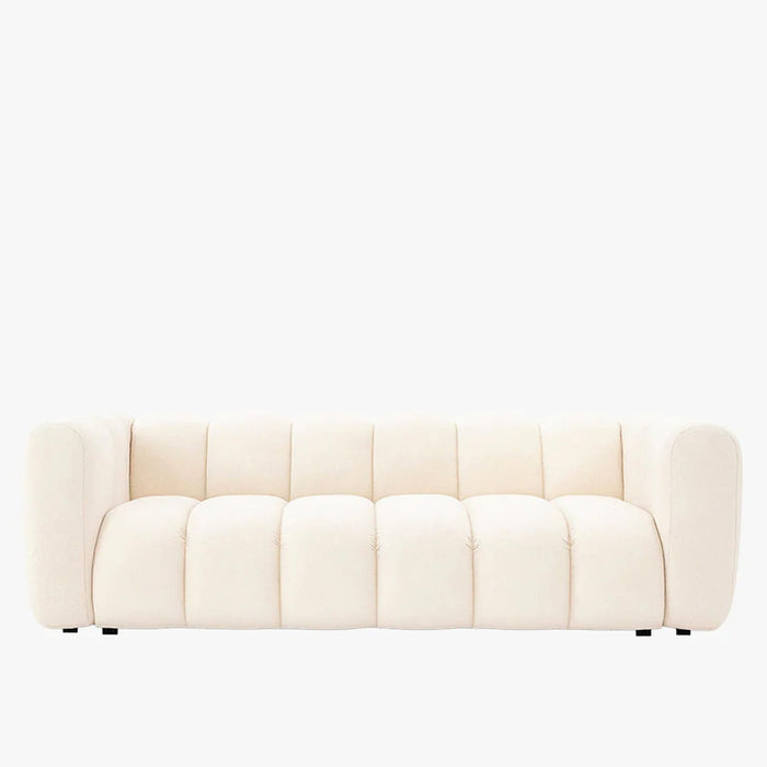 GABY Canapé 3 places en tissu beige