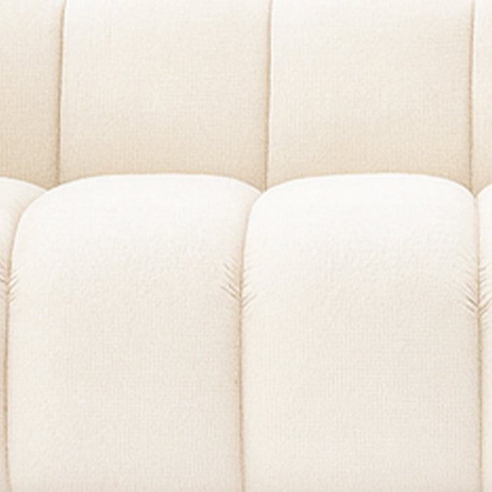 GABY Canapé 3 places en tissu beige