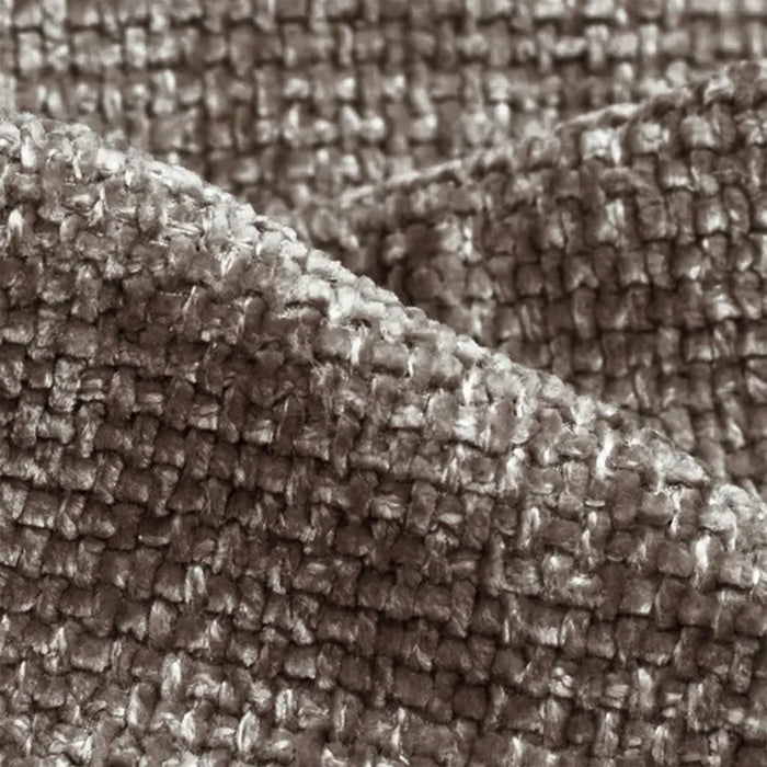 GABY Canapé d'angle réversible en tissu taupe foncé