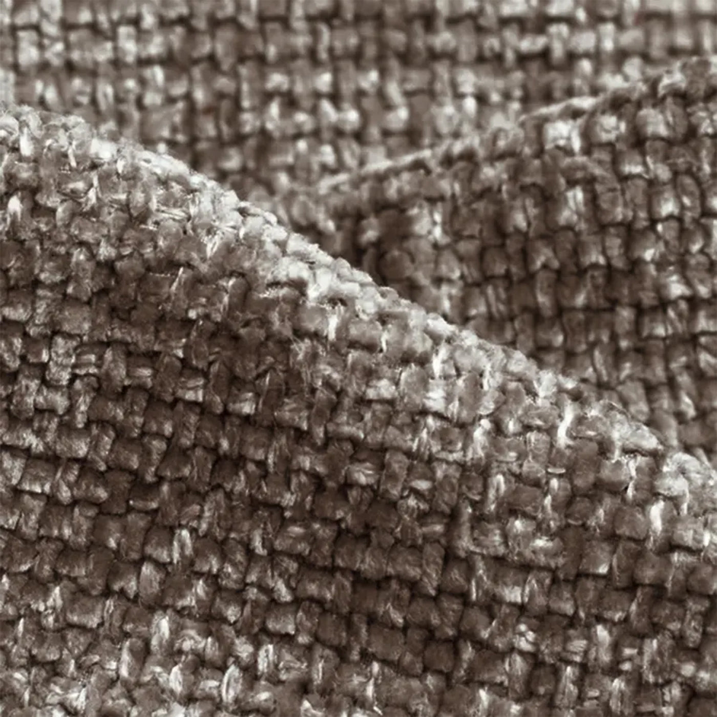 GABY Canapé d'angle réversible en tissu taupe foncé